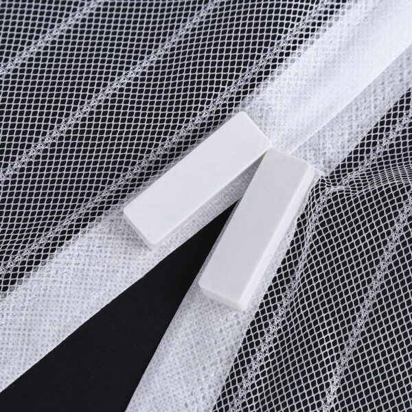 Cortina Mosquitero Magic Mesh Puerta Anti Moscas Y Mosquitos Variante Color Blanco