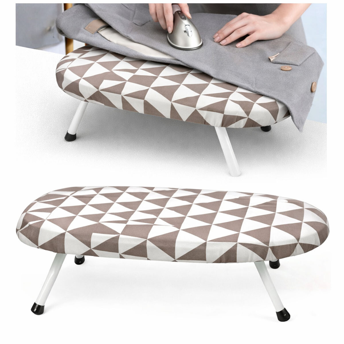 Tabla De Planchar De Mesa Plegable - Marrón 