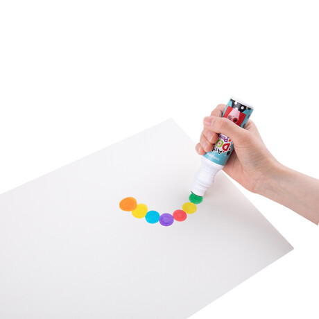 Kit de Arte con Pintura Punto Lavables X6 Colores para Niños Multicolor