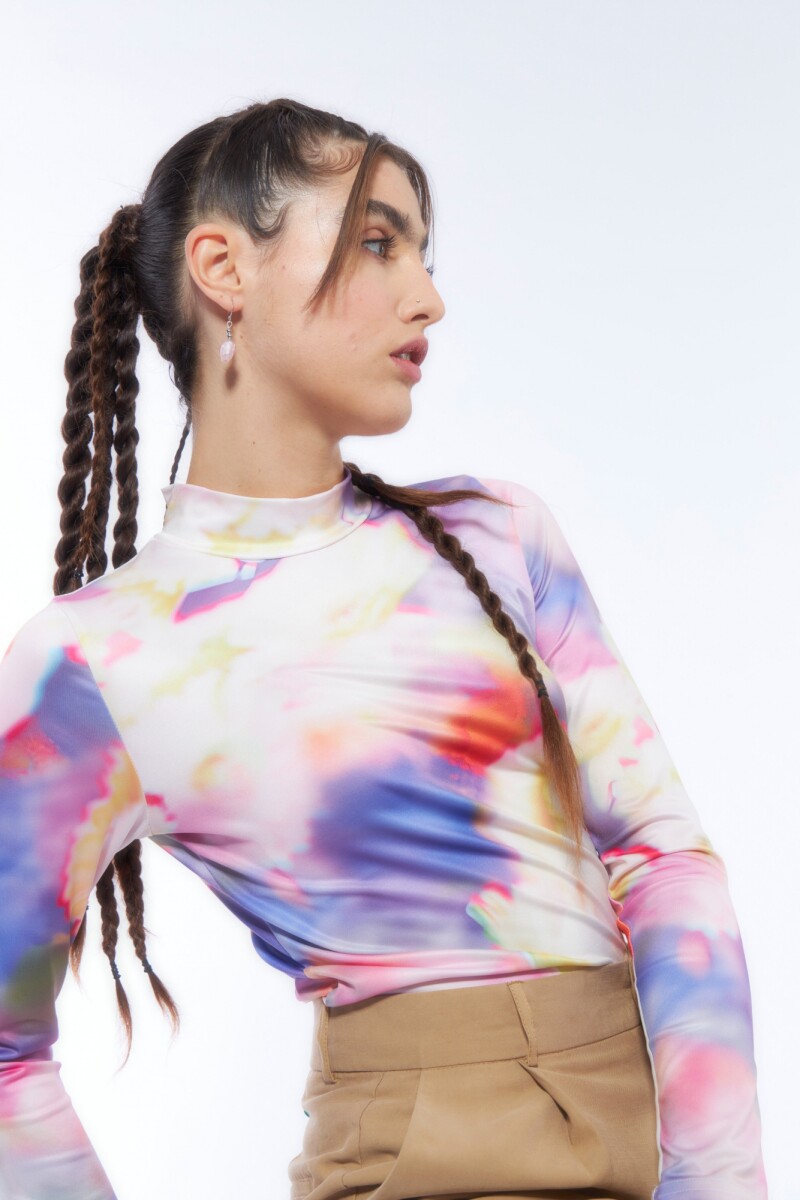 Aros con dije corazón acrílico rosa