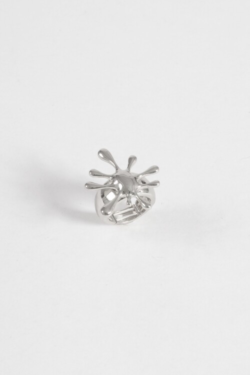 Anillo spot elastizado plateado