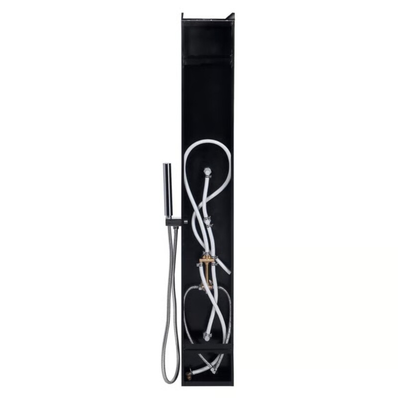 Columna De Ducha Aluminio Negro 3 Jets Sensi D Acqua Columna De Ducha Aluminio Negro 3 Jets Sensi D Acqua