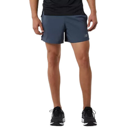 Short de Hombre New Balance Accelerate 5 Inch Gris
