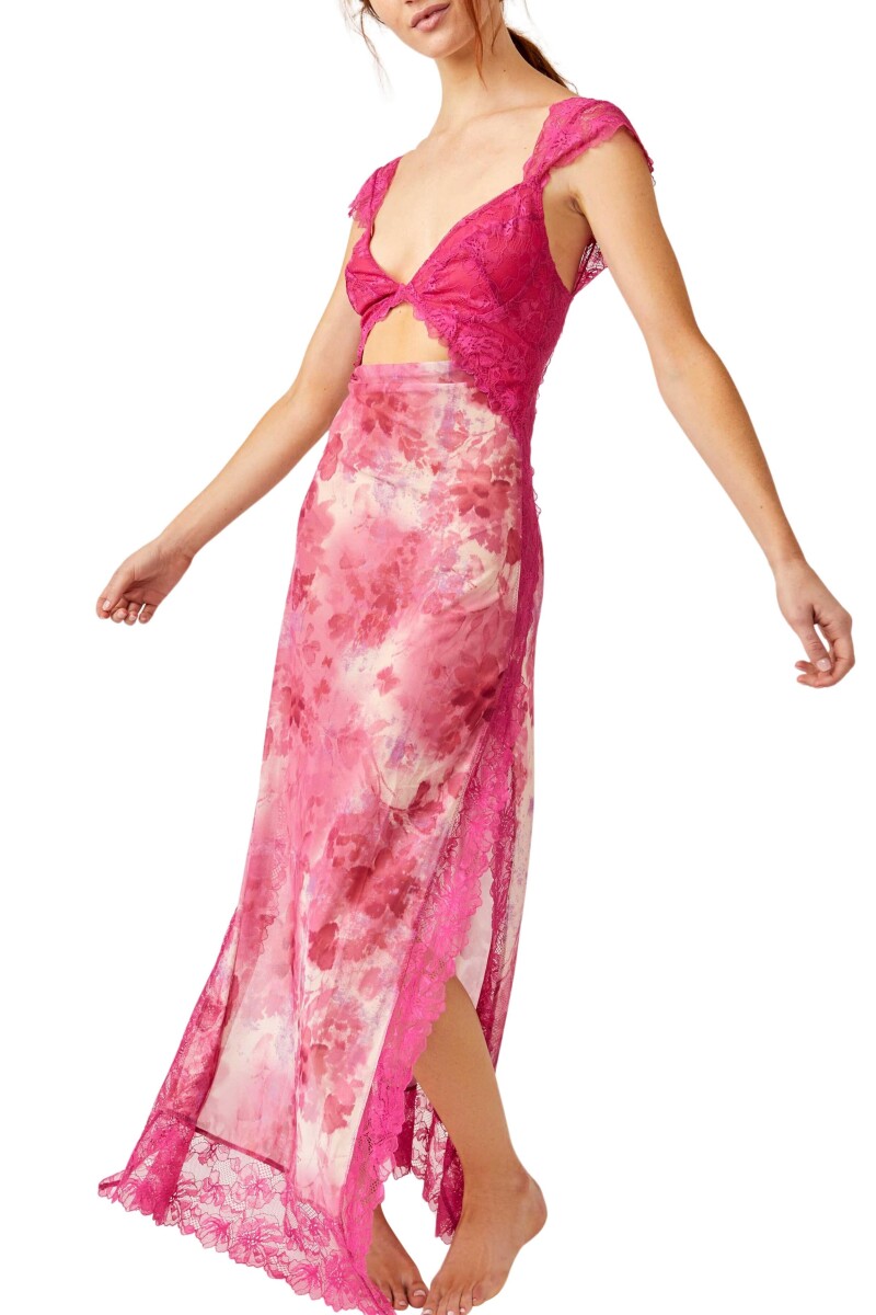 SUDDENLY FINE MAXI SLIP Rosa