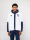 Campera De Polar Explor Nacional Hombre Blanco, Azul Marino