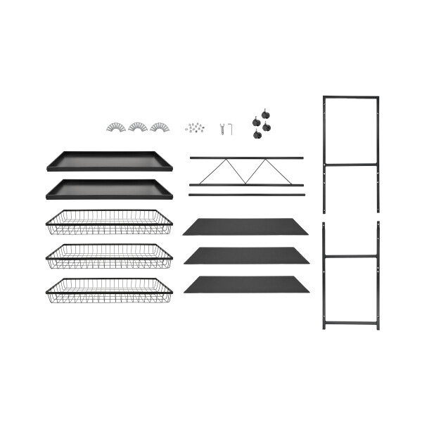Estanteria Multiuso Con Ruedas Grande Carro Organizador 5 Estantes Apto Microondas Baño Cocina Imback Estanteria Multiuso Con Ruedas Grande Carro Organizador 5 Estantes Apto Microondas Baño Cocina Imback