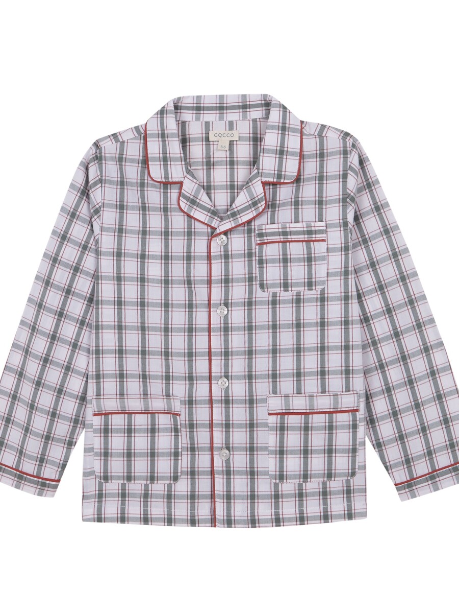 Pijama De Cuadros Co Verde Suave