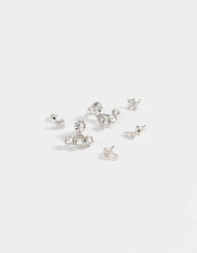 Aros Sets Bañada en Plata Set De Aros Bañados En Plata - Plateado