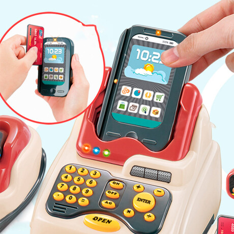 Caja Registradora Juguete Con Scanner Luz Y Sonido + Accesorios Jug019004