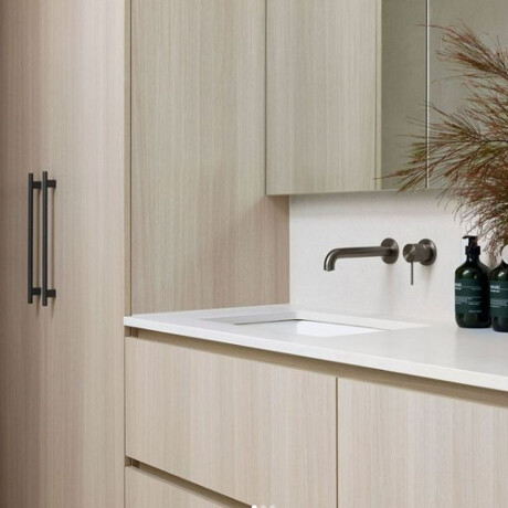 GRIFERIA LAVATORIO PARED CUERPO LABRADO GRIS GRAFITO GRAFITO-GUNMETAL