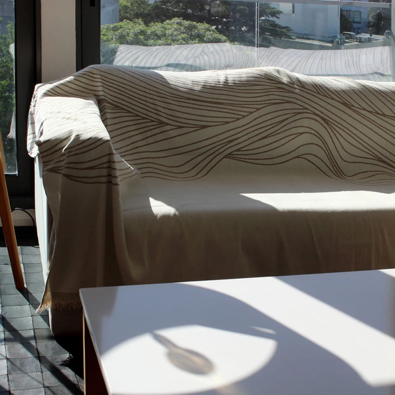 Manta para Sillon y Cama con diseños Marrón 230cm