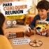 Juego de Mesa Ahorcado con Letras y Piezas de Encastre Marrón
