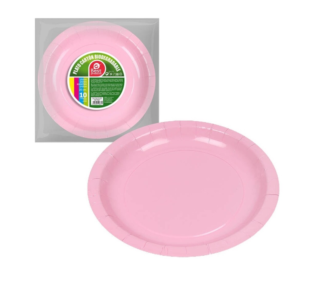 Plato 20Cm Rosa Baby 