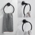 Toallero negro de acero inoxidable para amurar Toallero Negro De Acero Inoxidable para amurar