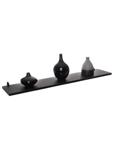 ESTANTE CON SOPORTE NOGAL NEGRO