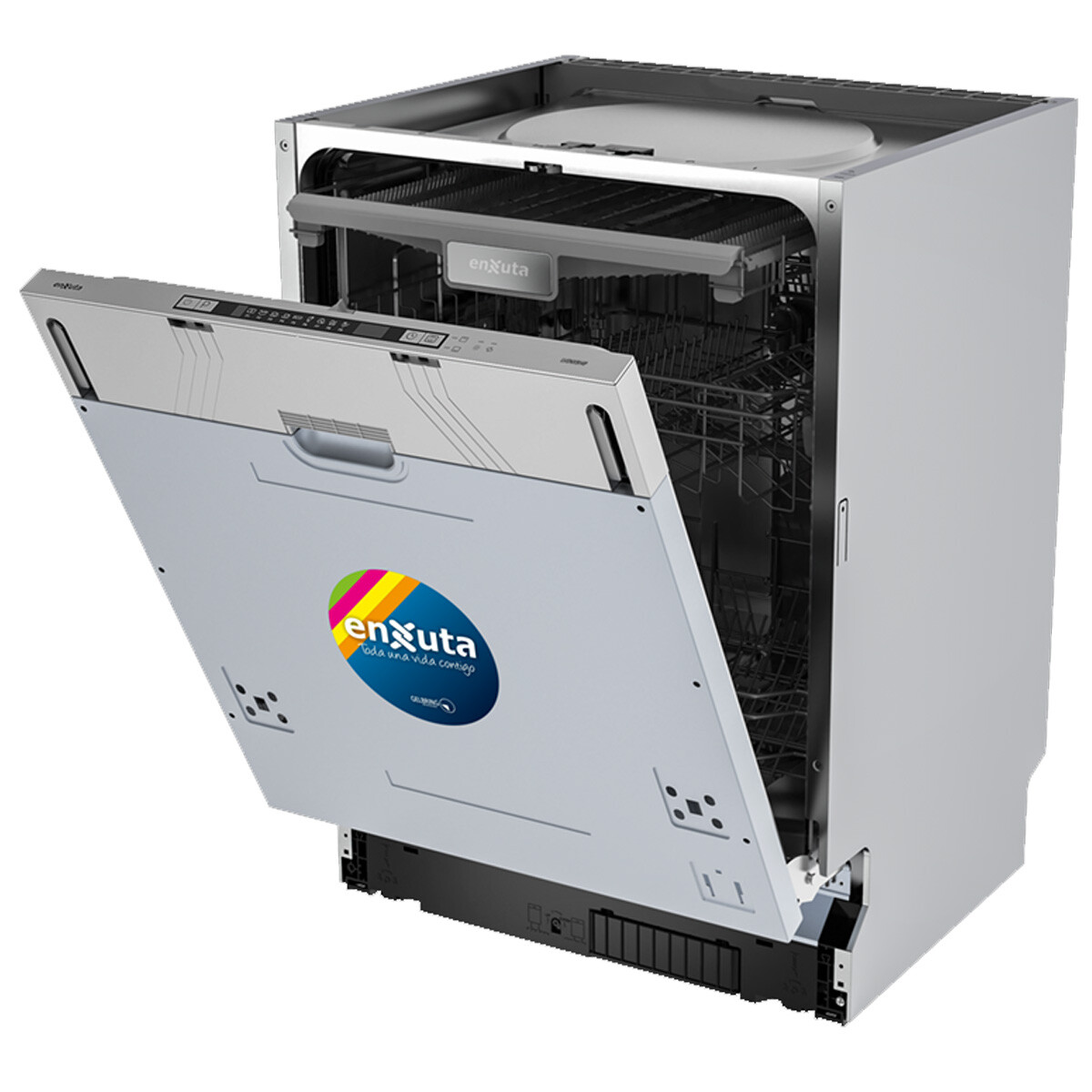 LAVAVAJILLAS PANELABLE ENXUTA CONTROL ELECTRÓNICO INOX 