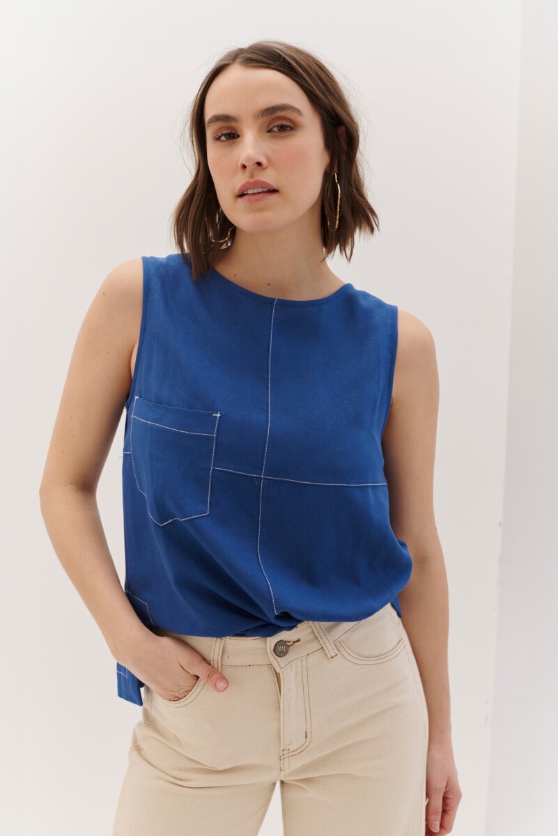 TOP POCKET - AZUL 