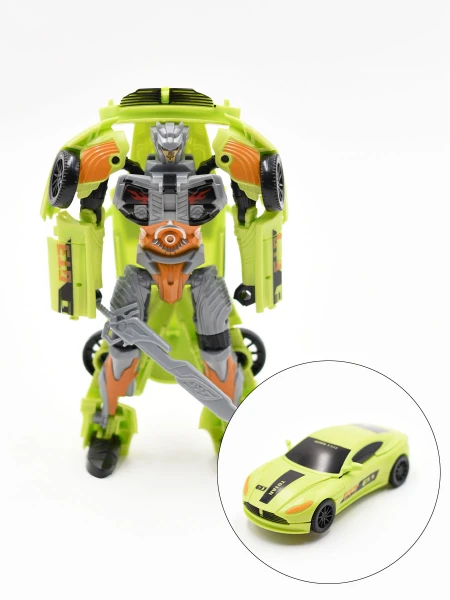 ROBOT DE TRANSFORMACIÓN VERDE CLARO