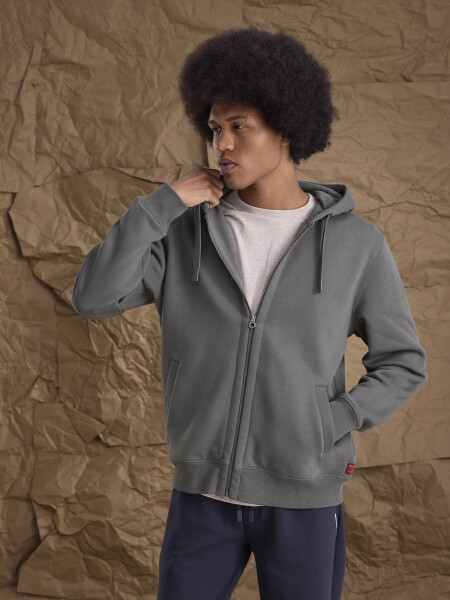 FLEECE CHESTA VERDE MILITAR
