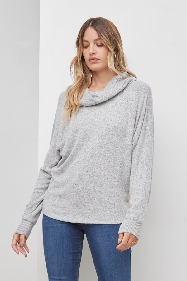 Buzo Melange Soft GRIS