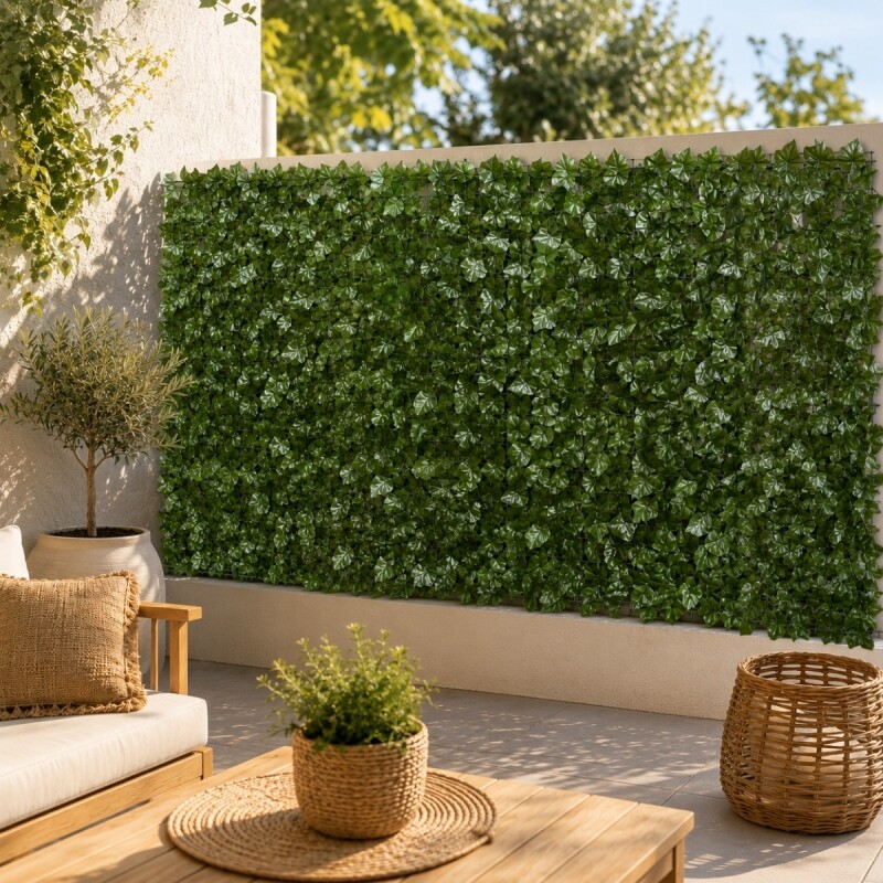 Enredadera artificial rollo 3 mts VERDE OSCURO