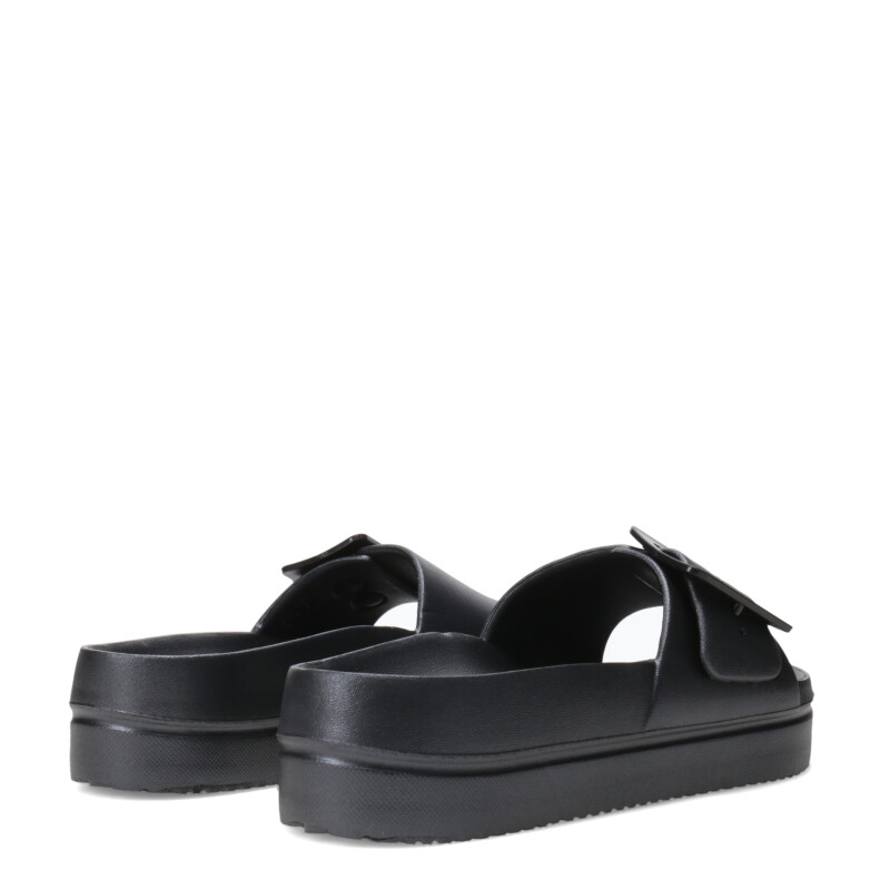 Sandalias MissCarol Erni Con Hebillas Femenino Negro