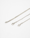 Pulseras Flexibles Sets Metal Set De Pulseras Metálicas - Plateado Rodio
