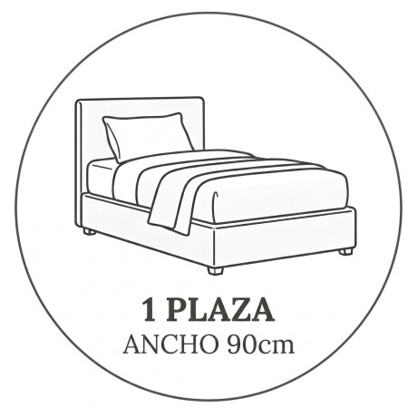 COLCHON TORONTO EN CAJA HÍBRIDO RESORTES 1 PLAZA