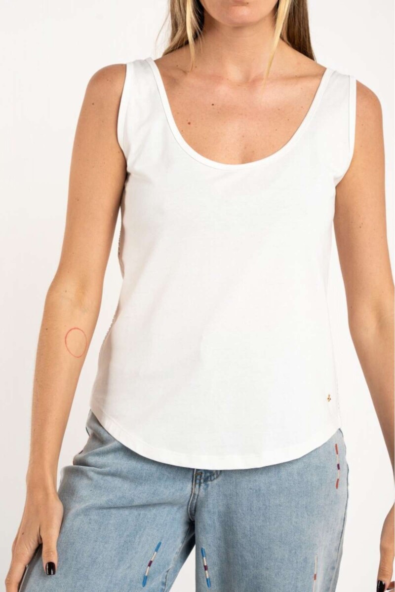 Musculosa Algodón Peinado - Nacar 