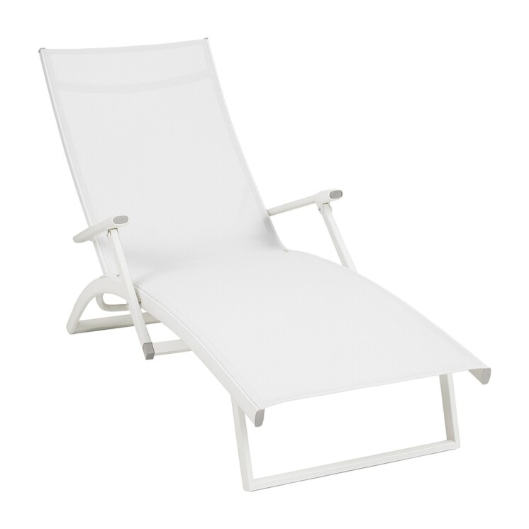 Reposera Aluminio Relaxing pure White Reposera Aluminio Relaxing pure White