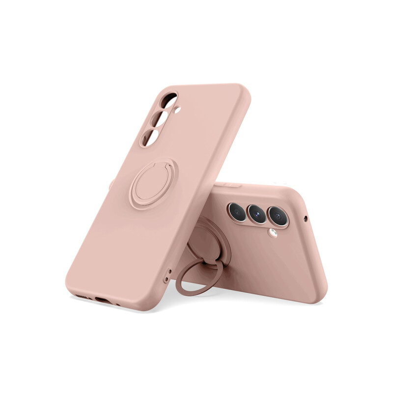 Protector Samsung Galaxy A54 engomado con anillo color rosa Protector Samsung Galaxy A54 Engomado Con Anillo Color Rosa