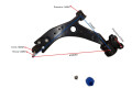 Parilla De Suspension Delantera Ford Focus 05-12 Izq Parilla De Suspension Delantera Ford Focus 05-12 Izq