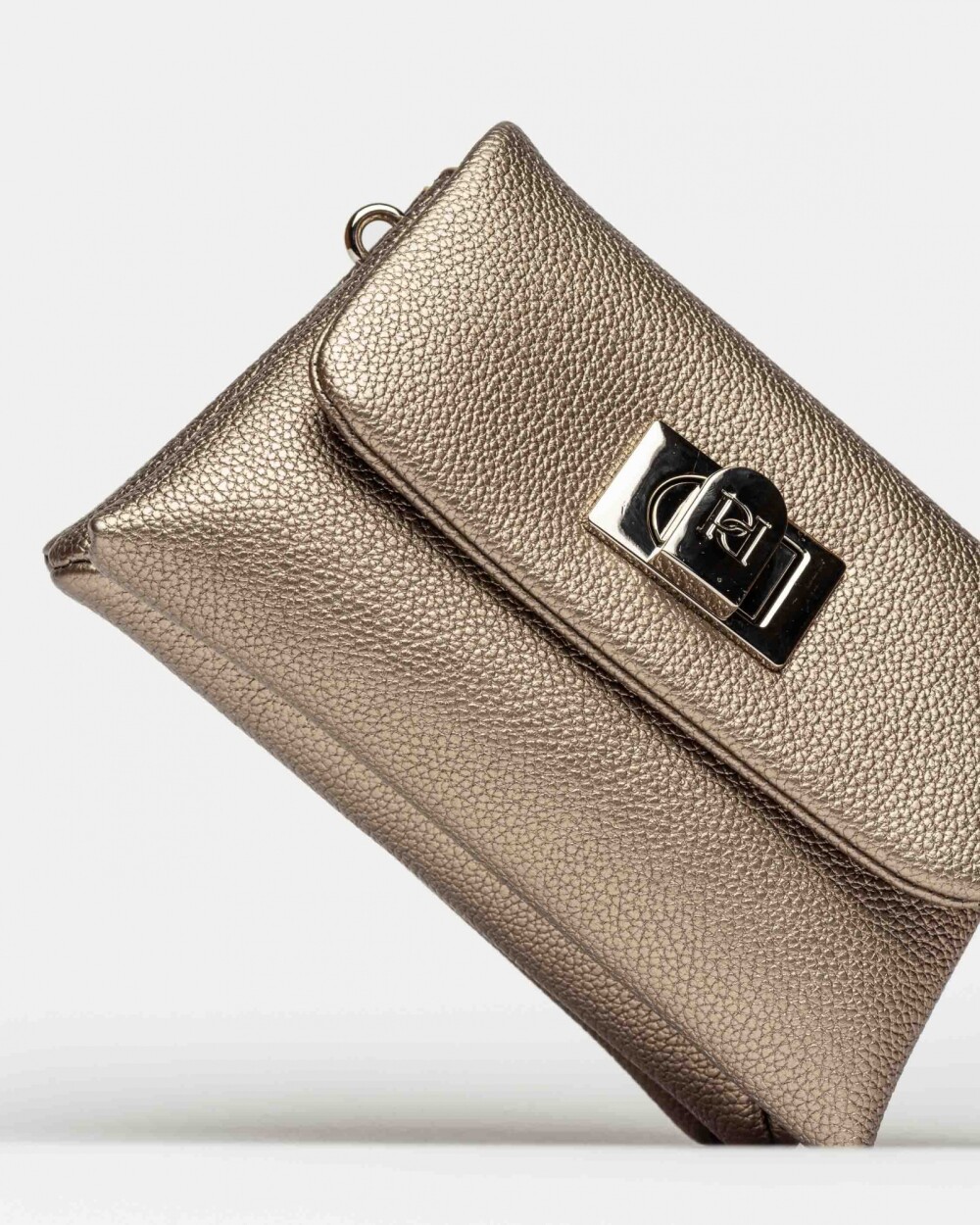 Mini bag Leisure en efecto cuero graneado Metalizado