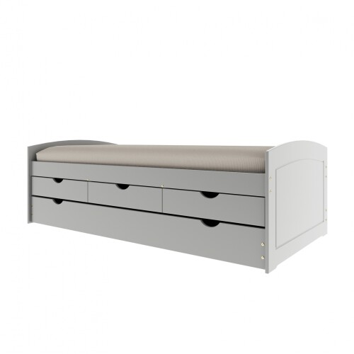 Cama Marinera Madera Maciza Con Cajones - Ulli GRIS