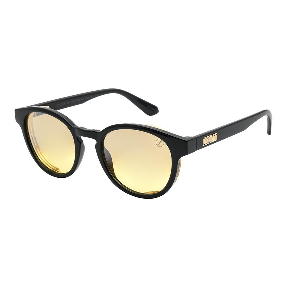 Lentes de sol De Policarbonato Redondo Flap Amarillo/Negro