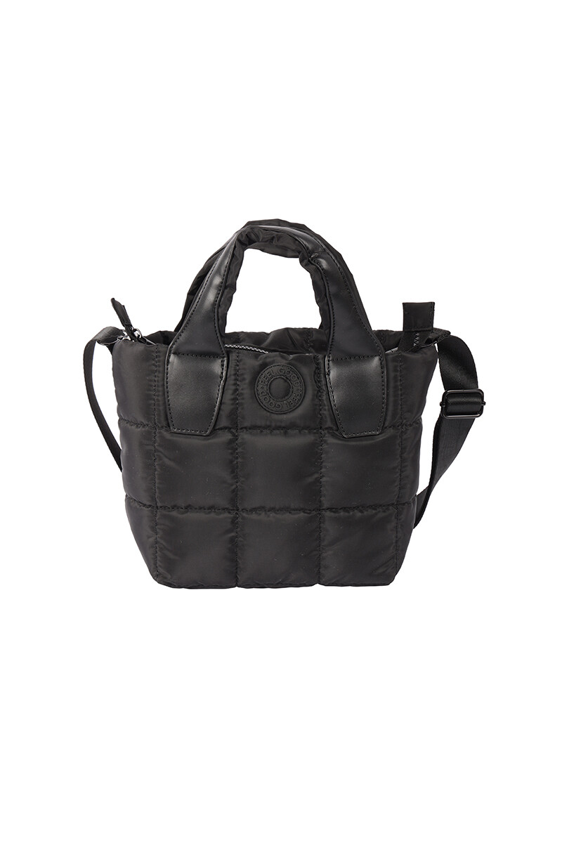 Bandolera Shopper Puffer Negro