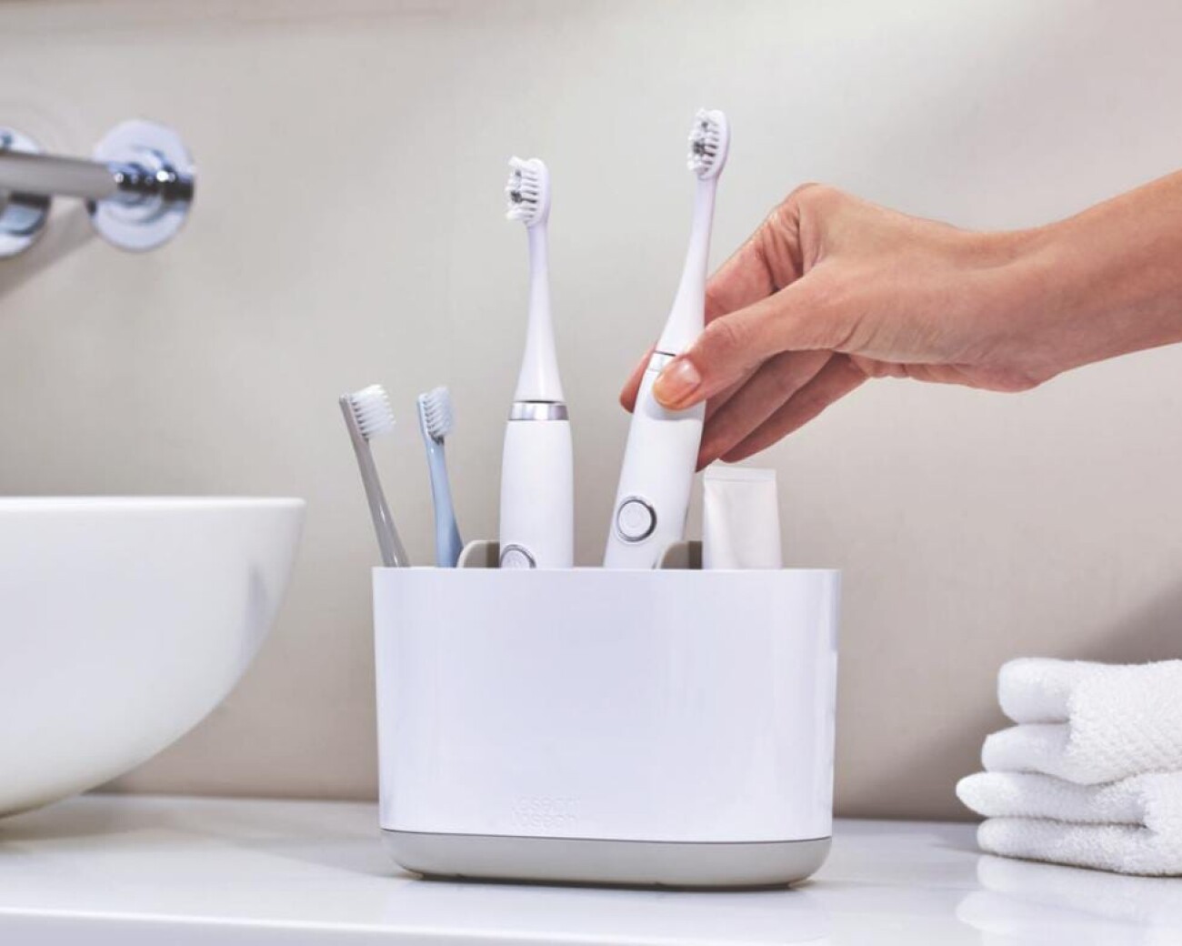 Portacepillos grande – color blanco Portacepillos grande – color blanco