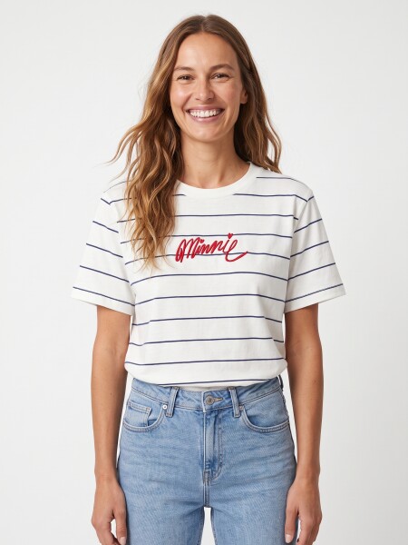 REMERA MINNIE MARINE OFF WHITE