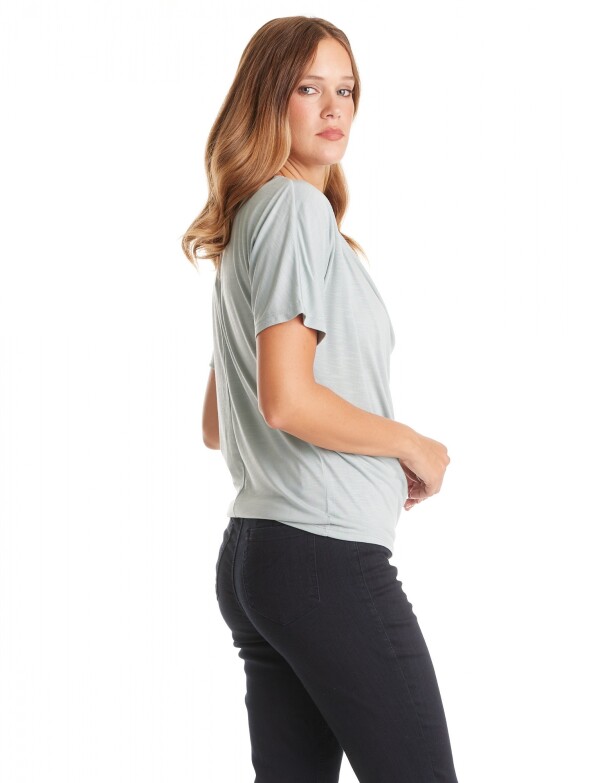 Remera Cuello Volcado VERDE