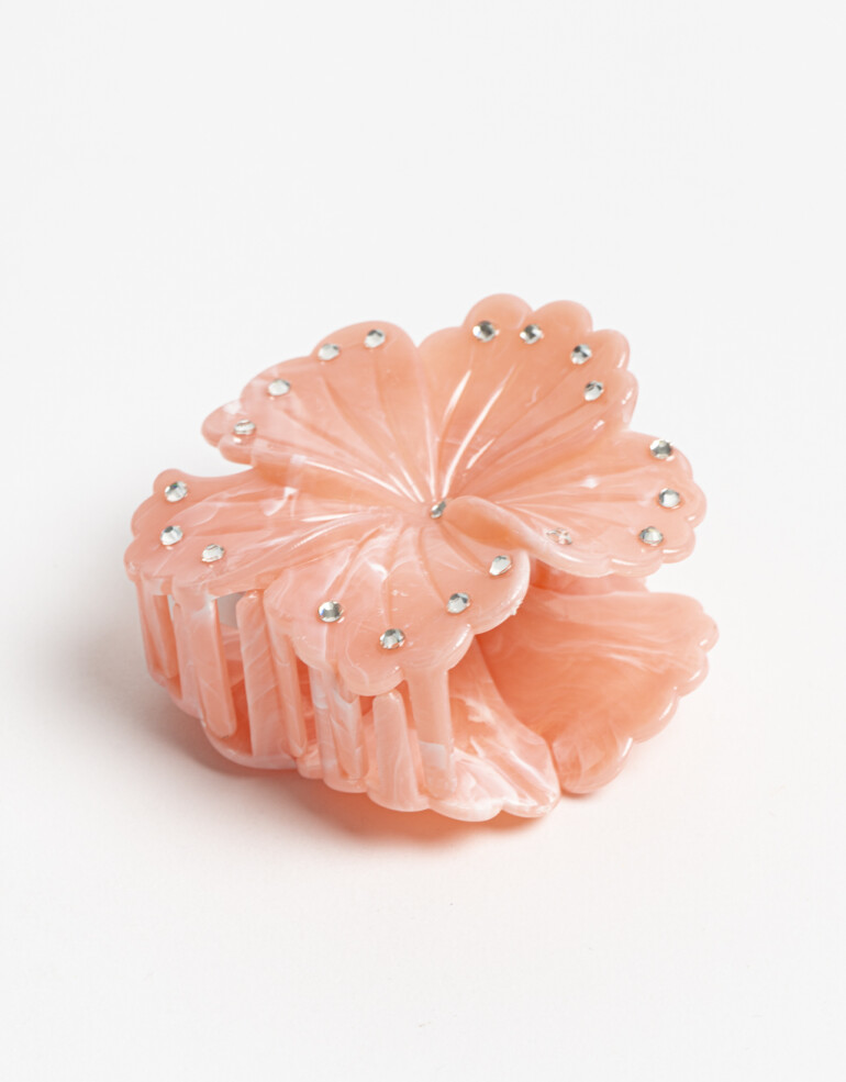 Broche Flores Set De 2 Broches Medianos En Forma De Flor - Rosa Claro