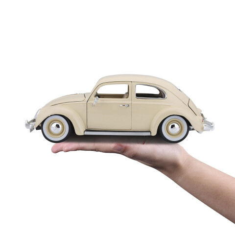 Bburago Escala 1:18 Auto de Colección Volkswagen Käfer-Beetle Blanco (1955)