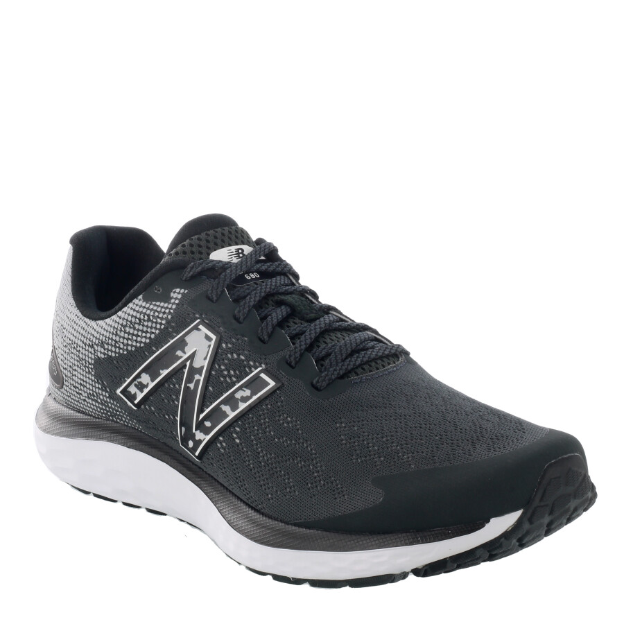 Championes de Hombre New Balance Fresh Foam 680 V7 Negro - Blanco