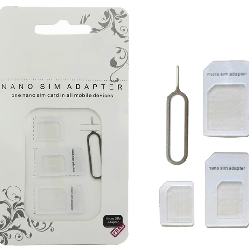 Adaptador Nano SIM A Micro SIM Y SIM Estándar Adaptador Nano SIM A Micro SIM Y SIM Estándar