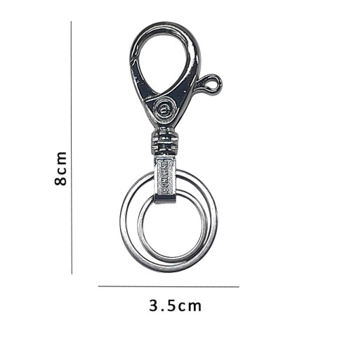 Llavero de metal destorcedor con 2 aros 8cm Llavero De Metal Destorcedor Con 2 Aros 8cm