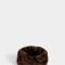 Cuellos Clasico Cuello Tejido Efecto Peluche - Marron Chocolate