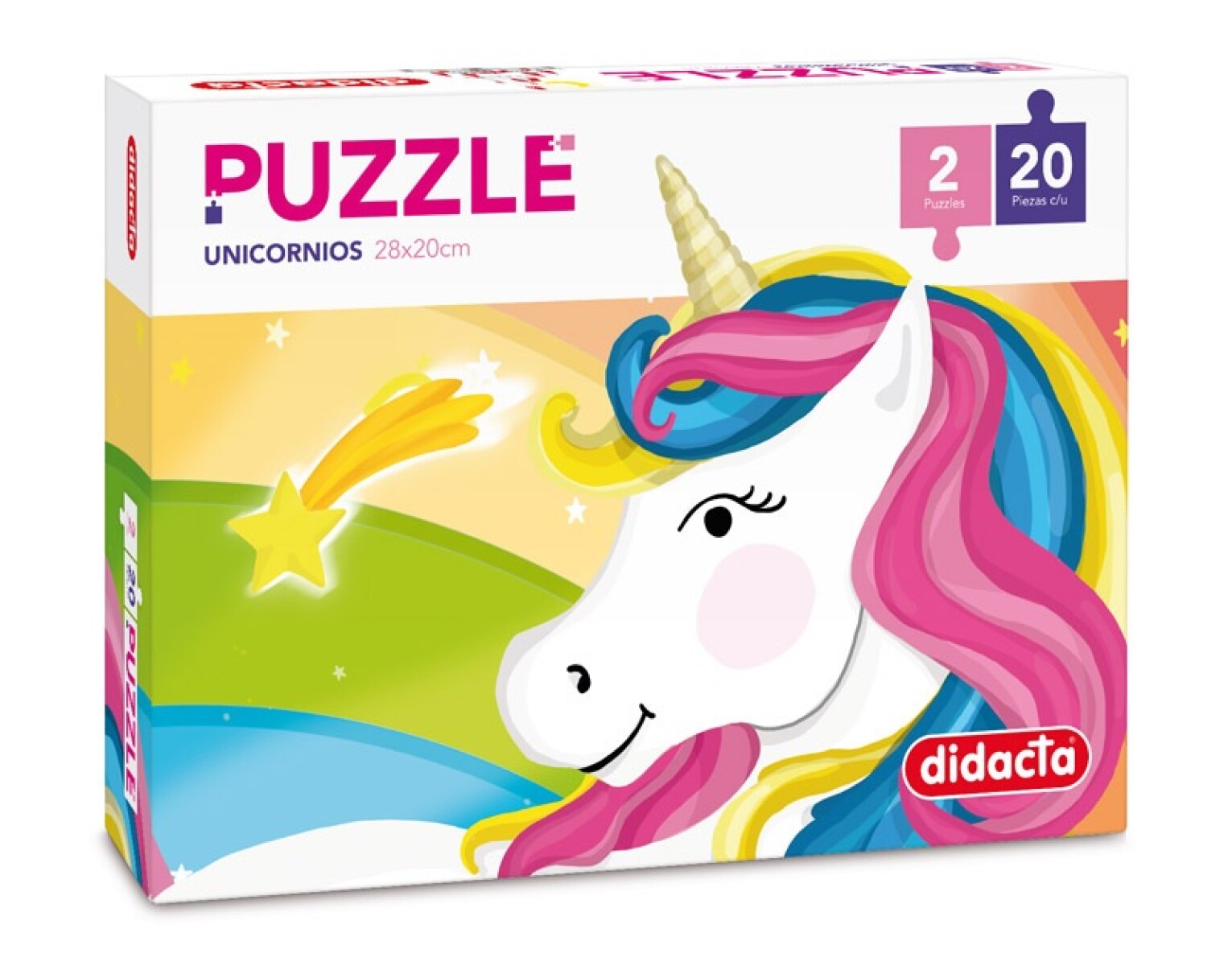 Puzzle Unicornios 2 de 20 piezas 