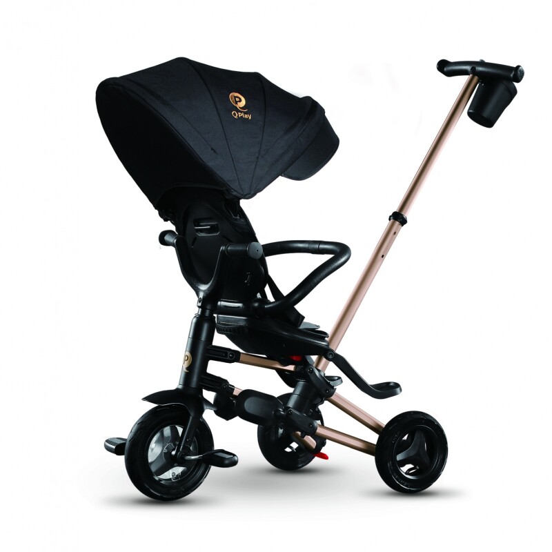 Triciclo Plegable NOVA RUBBER BLACK GOLD Qplay Triciclo Plegable NOVA RUBBER BLACK GOLD Qplay
