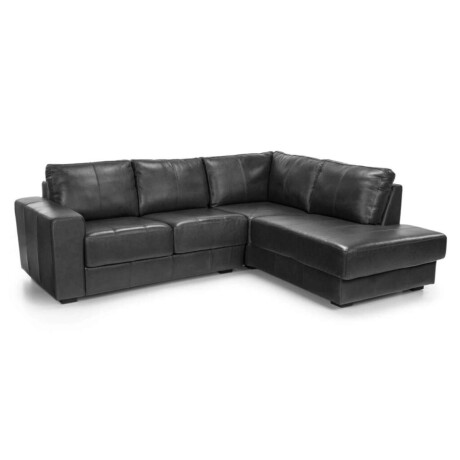 Sillon Lux 3 Cuerpos Negro - Chaise izquierdo