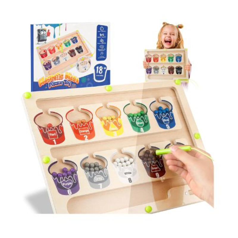 Laberinto Magnetico de colores y numeros Laberinto Magnetico De Colores Y Numeros