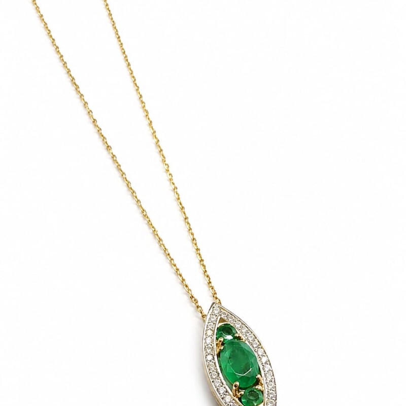 Conjunto Esmeralda y brillantes Oro 18 Kt Conjunto Esmeralda y brillantes Oro 18 Kt